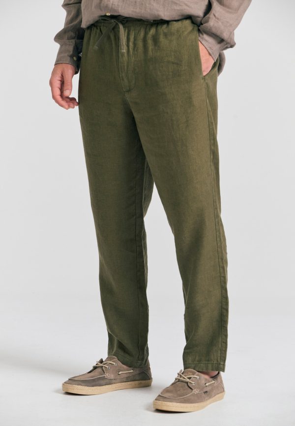 Men's comfort fit linen chino pants - Image 5