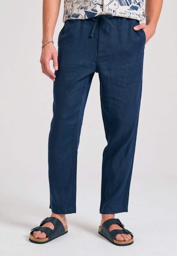 Men's comfort fit linen chino pants - Image 8