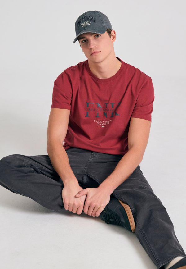 Organic cotton t-shirt with branded print - Image 3