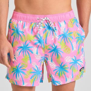 Men's swim shorts with exotic print
