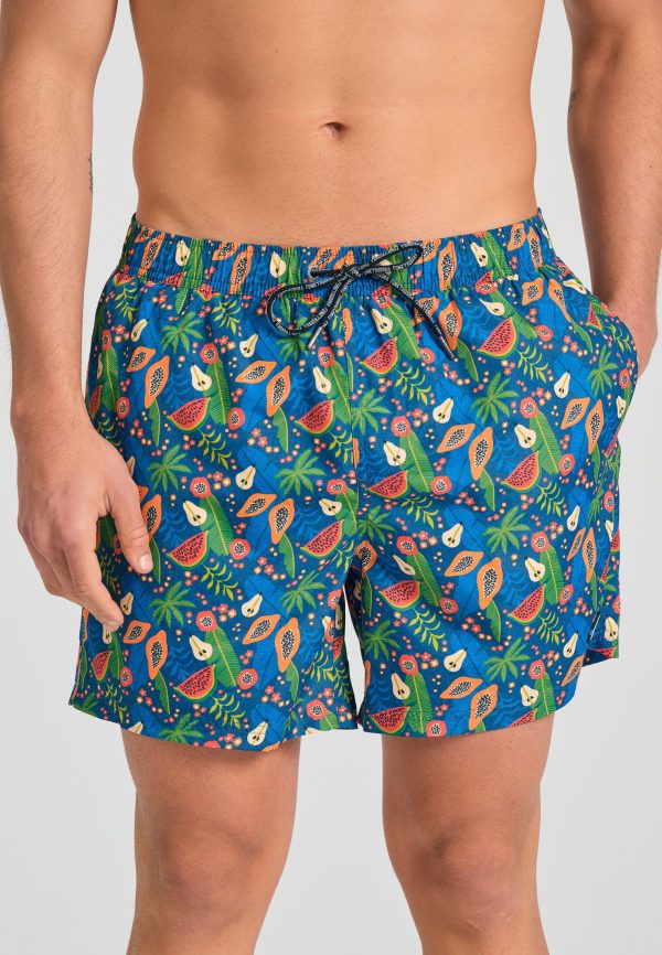 All over printed men's swim shorts