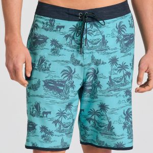 Men's boardshorts with exotic print