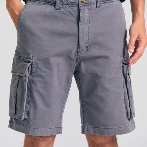 Loose fit garment dyed cargo shorts