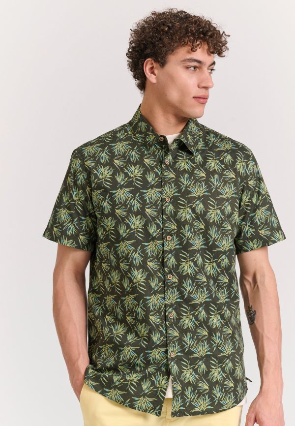 All over printed short sleeve shirt