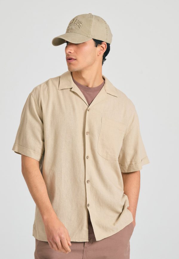 Relaxed fit linen blend shirt - Image 3