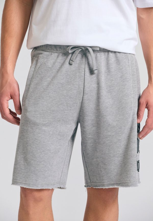 Wide leg fit sports shorts with branded print - Image 4