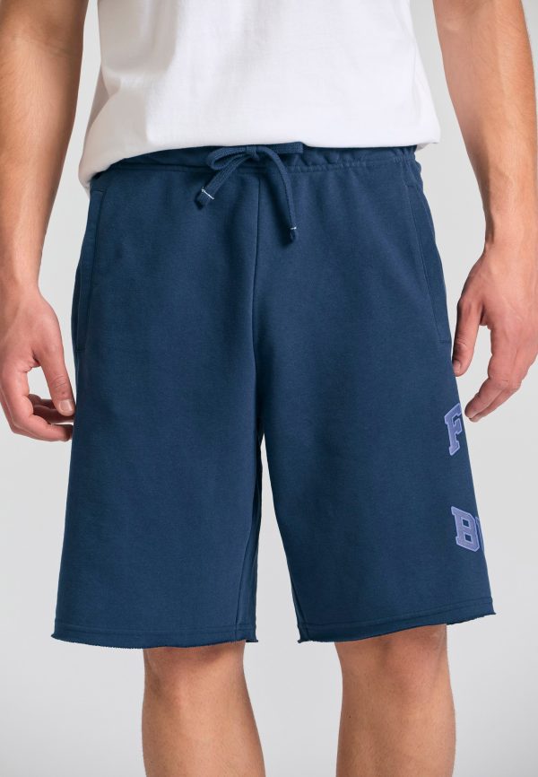 Wide leg fit sports shorts with branded print - Image 7