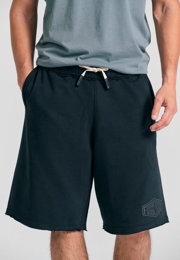 Oversized jogger shorts with Funky Buddha print - Image 2
