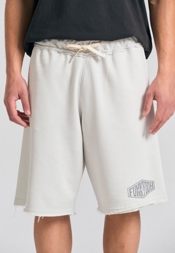 Oversized jogger shorts with Funky Buddha print - Image 3