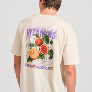 Oversized t-shirt with graphic print on the back