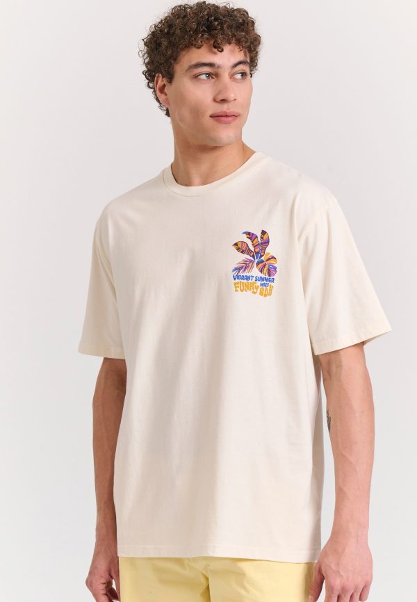 Relaxed fit t-shirt with summer vibe print - Image 3