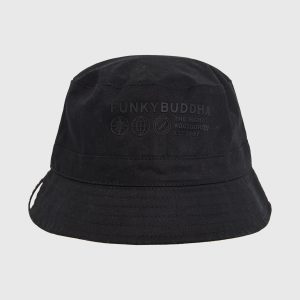 Men's hat with branded print