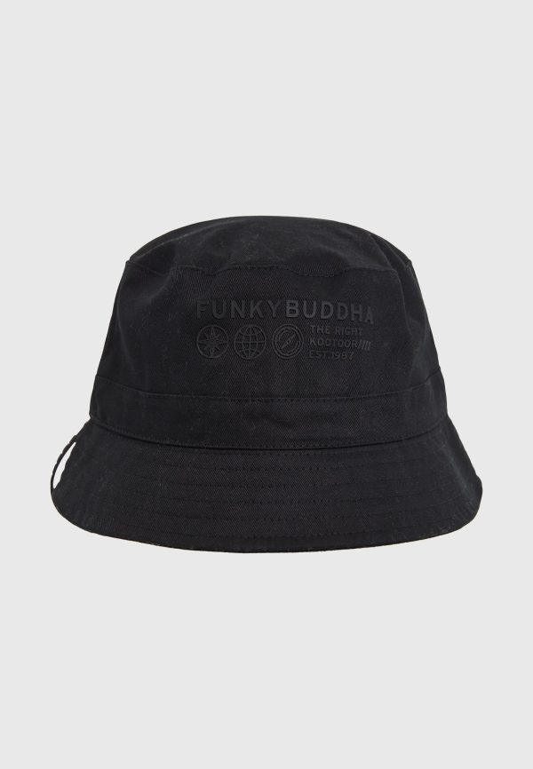 Men's hat with branded print