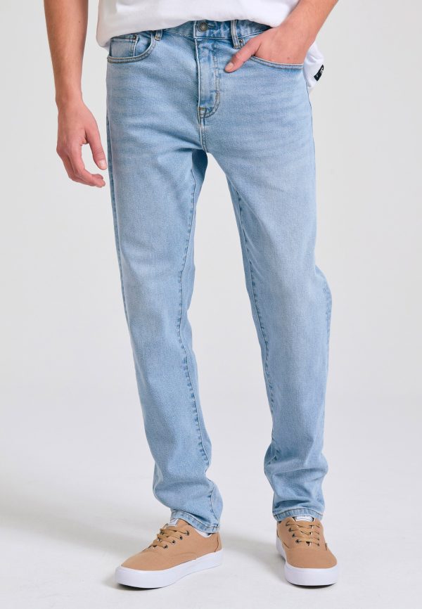 Slim tapered fit with washed effects