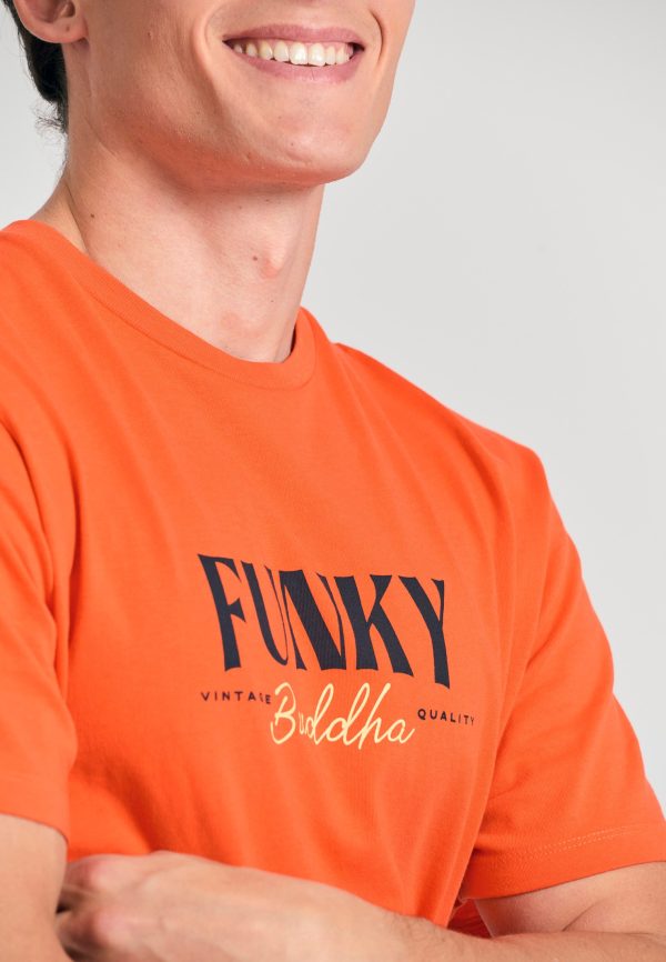 T-shirt with branded print on the chest