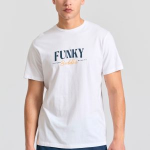 T-shirt with branded print on the chest