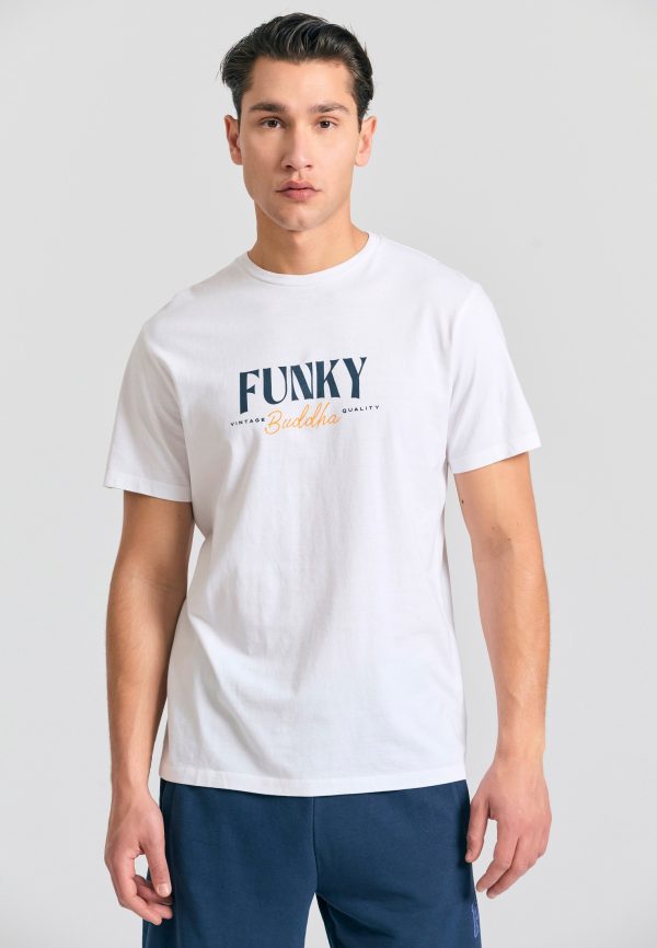 T-shirt with branded print on the chest