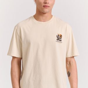 Organic cotton relaxed t-shirt  with abstract print