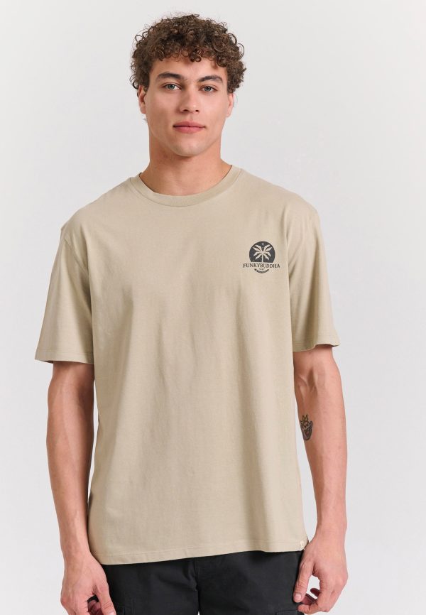 Organic cotton relaxed t-shirt with text artwork print - Image 3