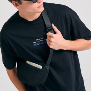 Oversized t-shirt with text artwork print on the back