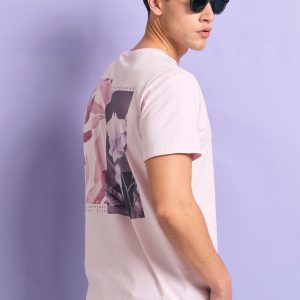 Organic cotton t-shirt with vintage floral print