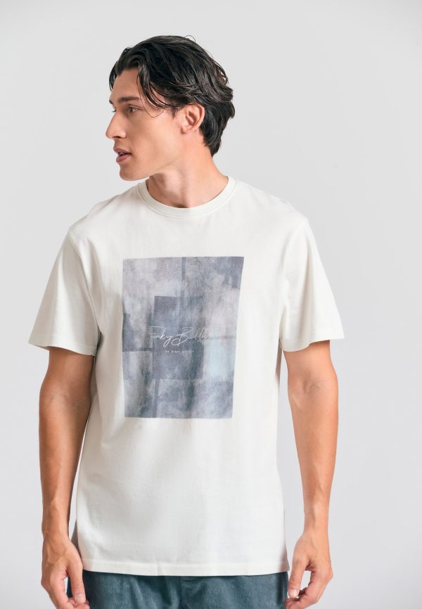 T-shirt with photographic minimal print - Image 2