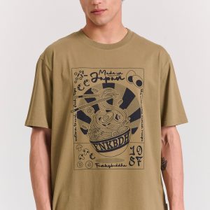 Relaxed fit t-shirt with frame print